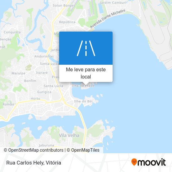 Rua Carlos Hely mapa
