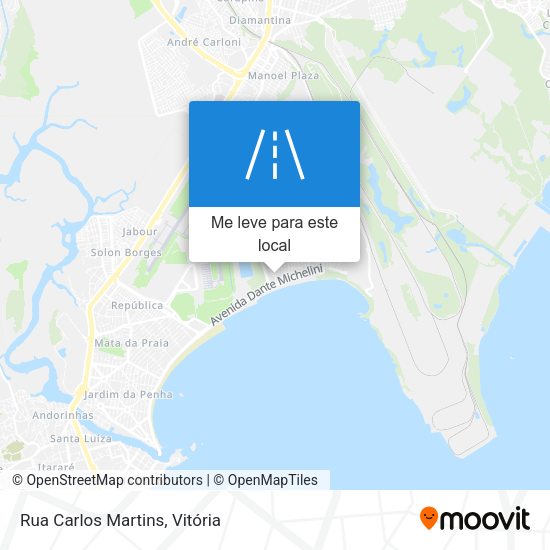 Rua Carlos Martins mapa