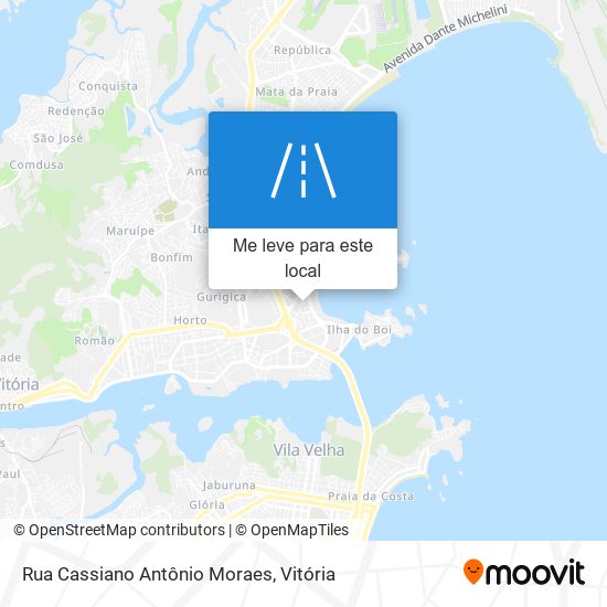 Rua Cassiano Antônio Moraes mapa