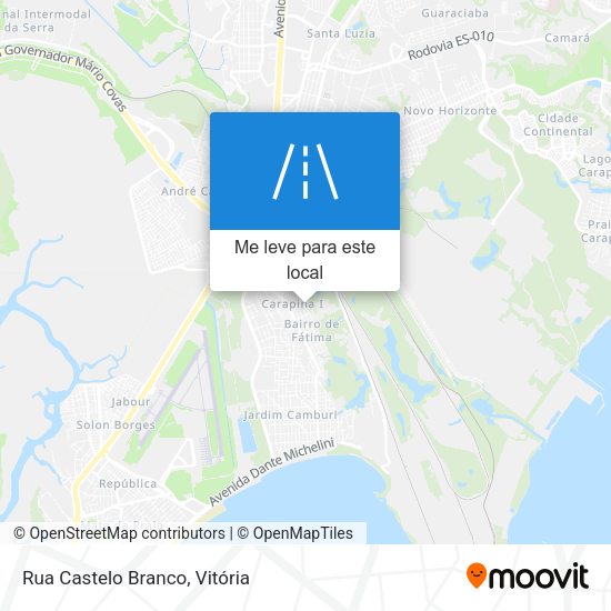 Rua Castelo Branco mapa