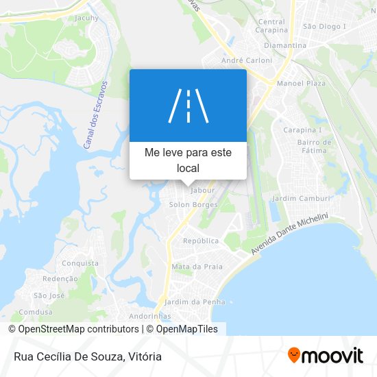 Rua Cecília De Souza mapa