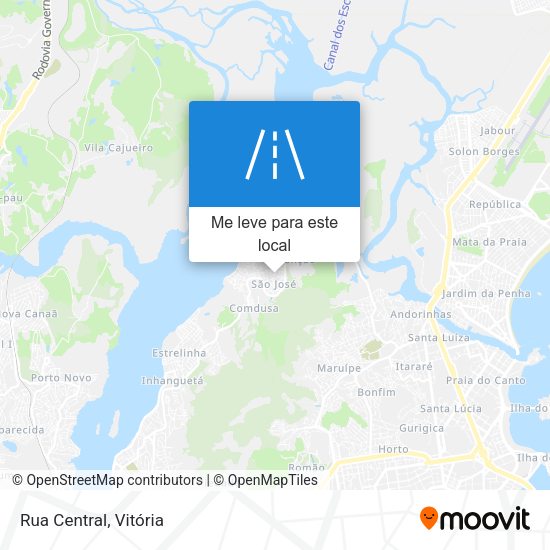 Rua Central mapa