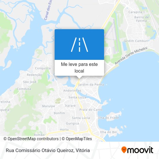 Rua Comissário Otávio Queiroz mapa