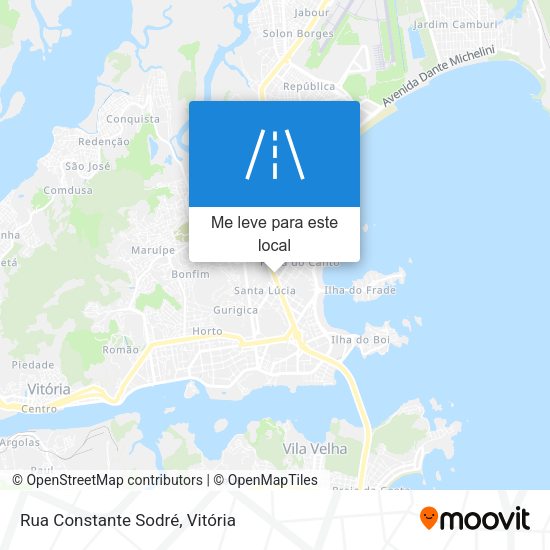 Rua Constante Sodré mapa
