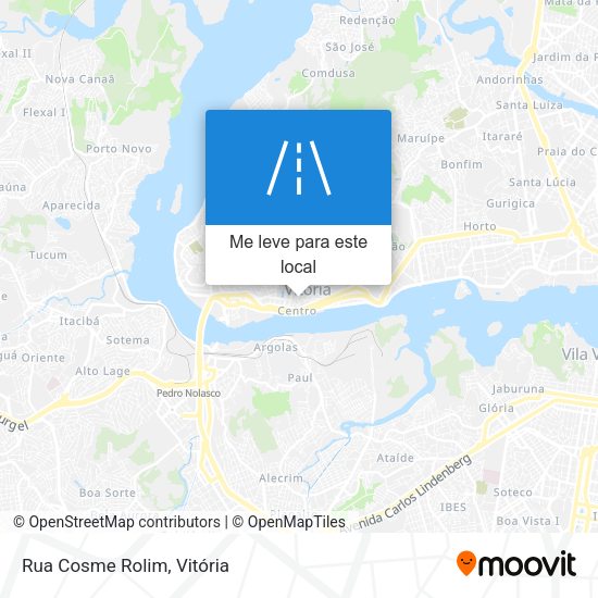 Rua Cosme Rolim mapa