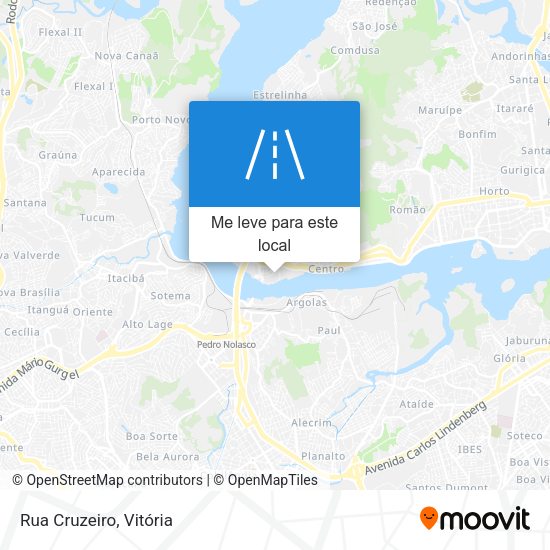 Rua Cruzeiro mapa