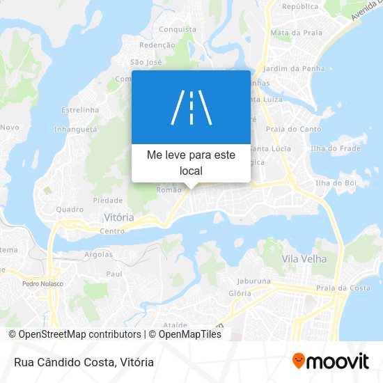 Rua Cândido Costa mapa