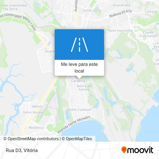 Rua D3 mapa