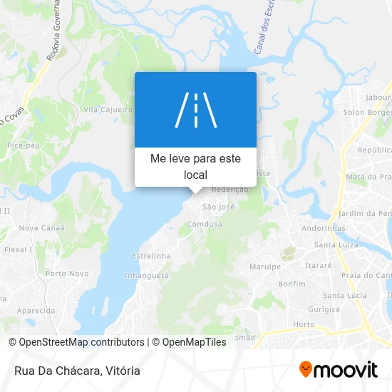 Rua Da Chácara mapa