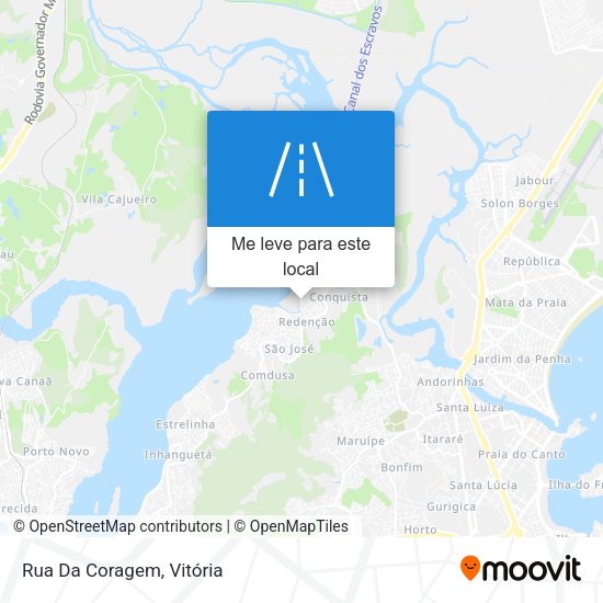 Rua Da Coragem mapa
