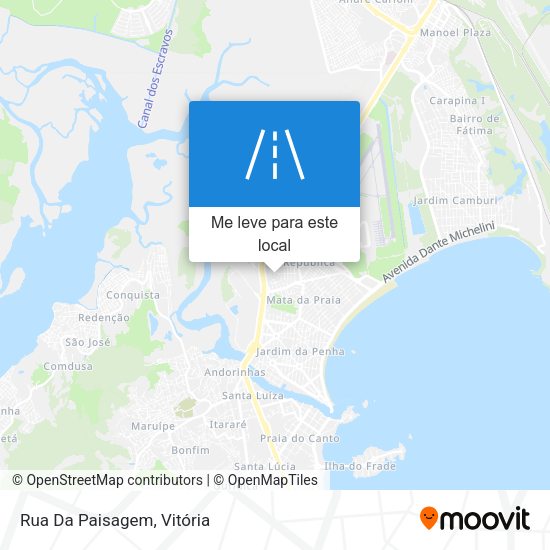 Rua Da Paisagem mapa