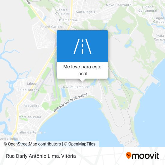 Rua Darly Antônio Lima mapa
