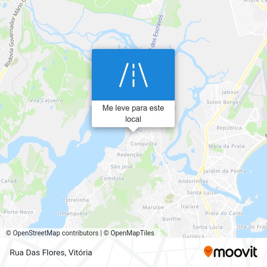 Rua Das Flores mapa