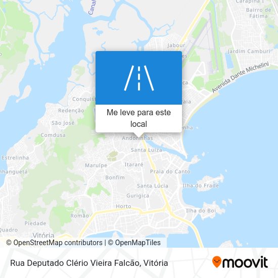 Rua Deputado Clério Vieira Falcão mapa