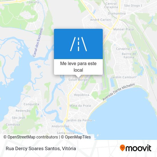 Rua Dercy Soares Santos mapa