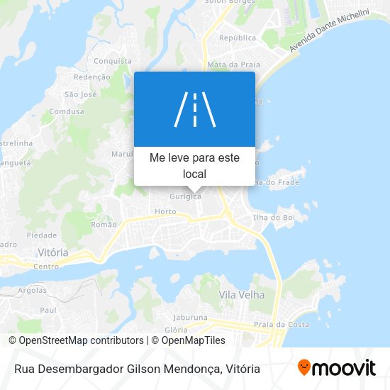 Rua Desembargador Gilson Mendonça mapa