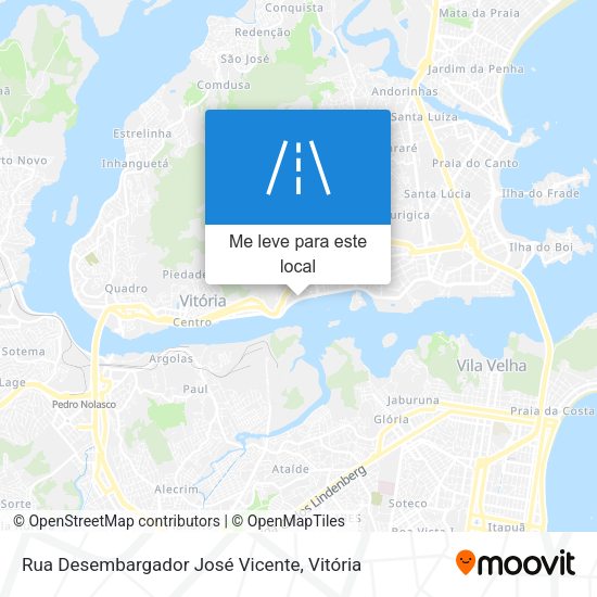Rua Desembargador José Vicente mapa