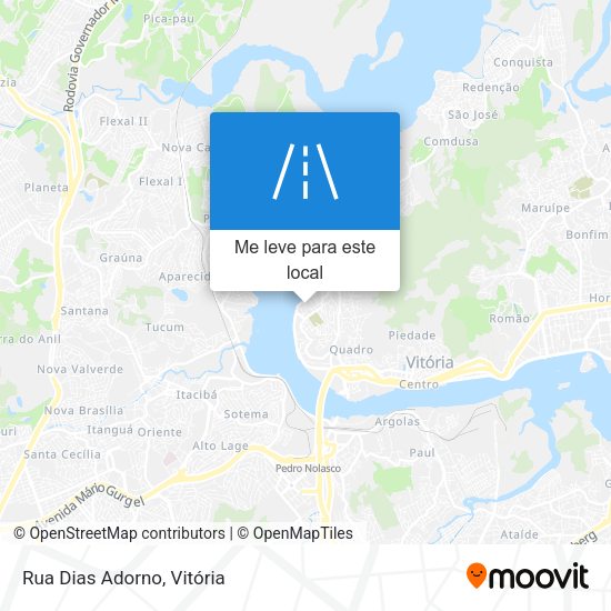 Rua Dias Adorno mapa