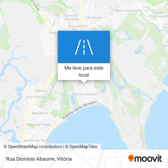 Rua Dionísio Abaurre mapa