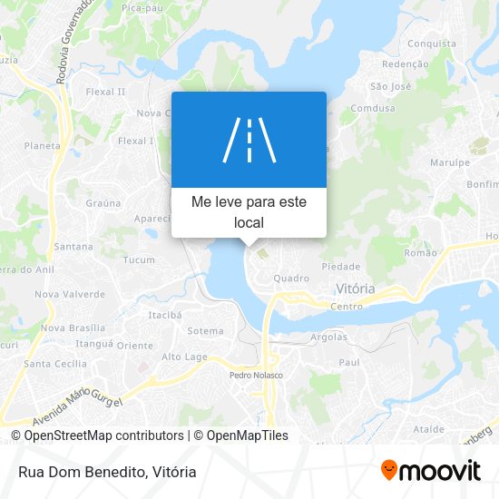 Rua Dom Benedito mapa