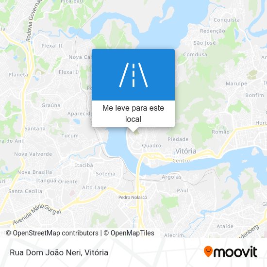 Rua Dom João Neri mapa