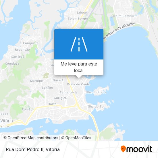 Rua Dom Pedro II mapa