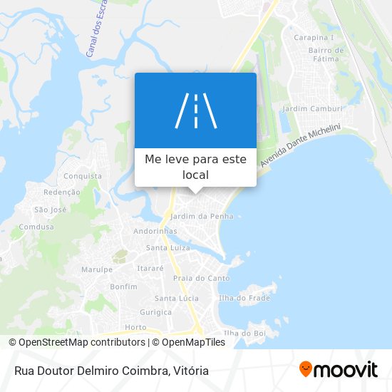 Rua Doutor Delmiro Coimbra mapa