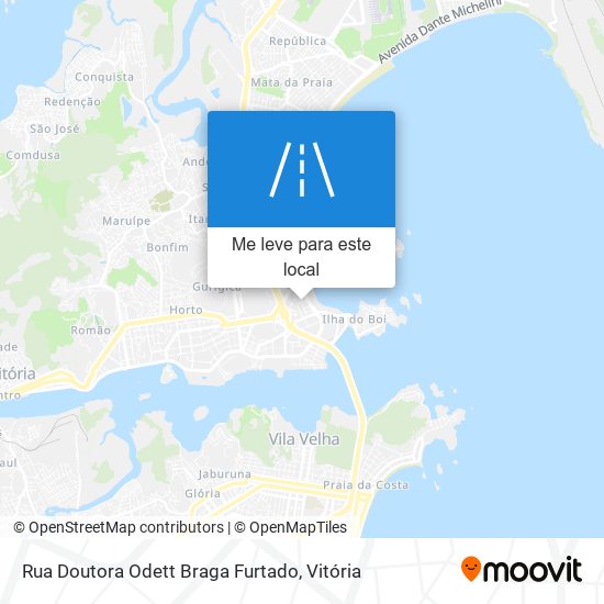 Rua Doutora Odett Braga Furtado mapa