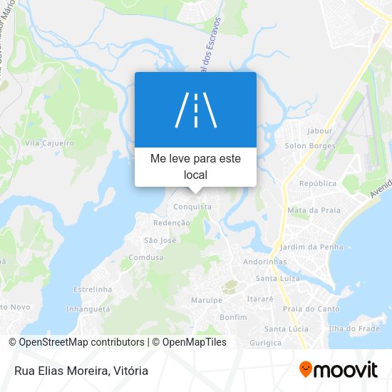 Rua Elias Moreira mapa