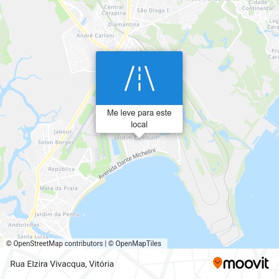 Rua Elzira Vivacqua mapa