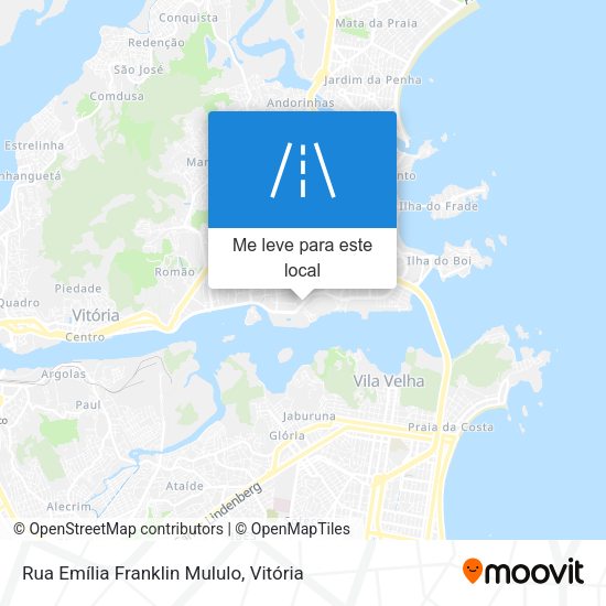 Rua Emília Franklin Mululo mapa