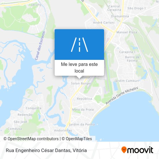 Rua Engenheiro César Dantas mapa