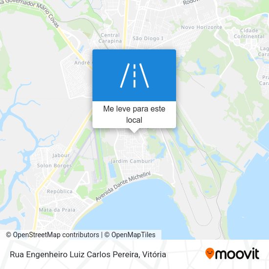 Rua Engenheiro Luiz Carlos Pereira mapa