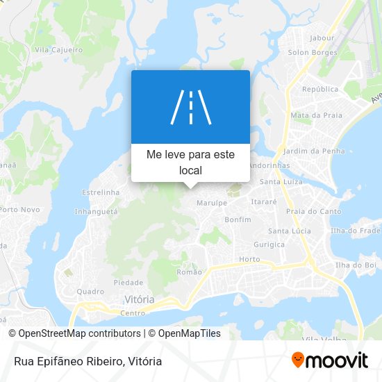 Rua Epifãneo Ribeiro mapa