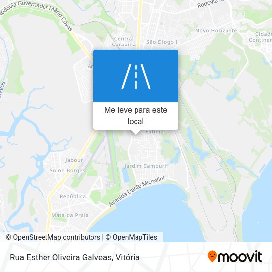 Rua Esther Oliveira Galveas mapa