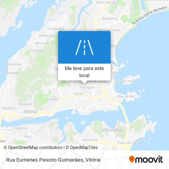 Rua Eumenes Peixoto Guimarães mapa
