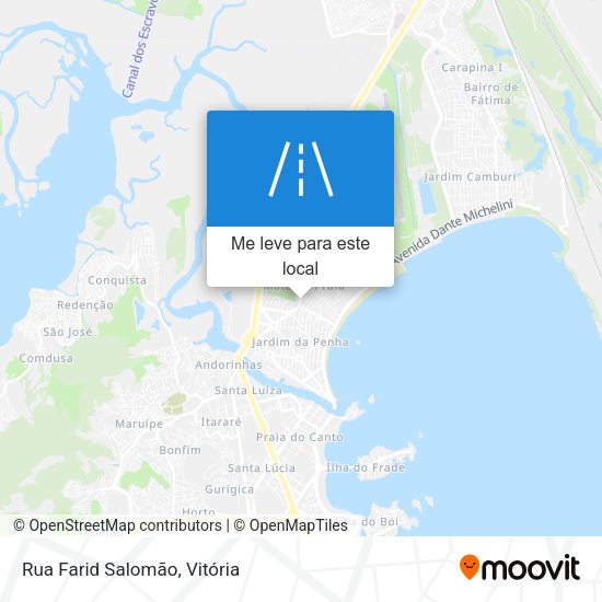 Rua Farid Salomão mapa