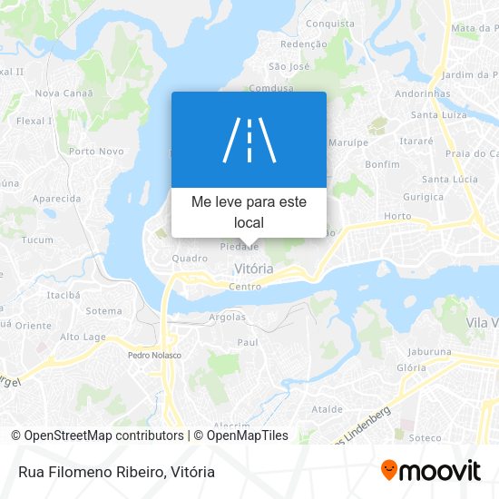 Rua Filomeno Ribeiro mapa