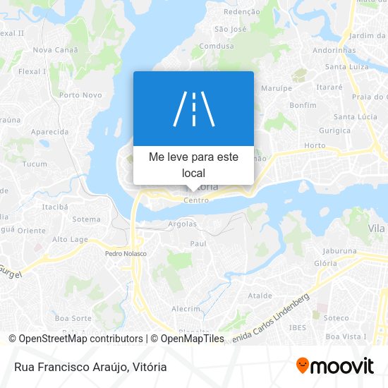 Rua Francisco Araújo mapa