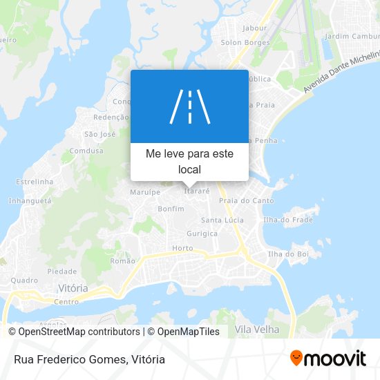 Rua Frederico Gomes mapa