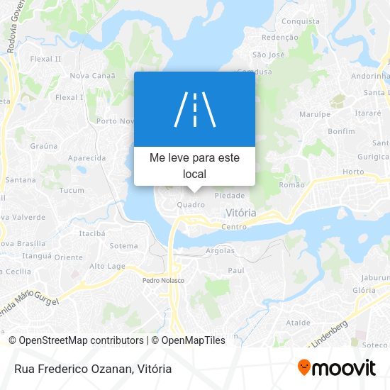 Rua Frederico Ozanan mapa