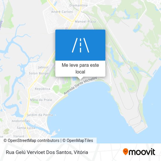 Rua Gelú Vervloet Dos Santos mapa