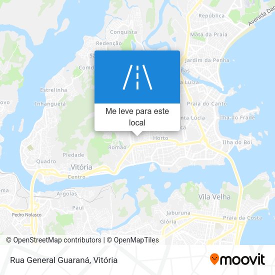 Rua General Guaraná mapa