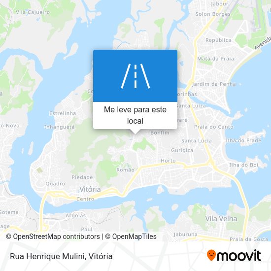 Rua Henrique Mulini mapa