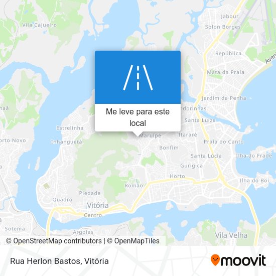 Rua Herlon Bastos mapa