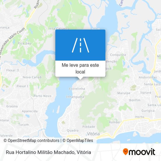 Rua Hortalino Militão Machado mapa