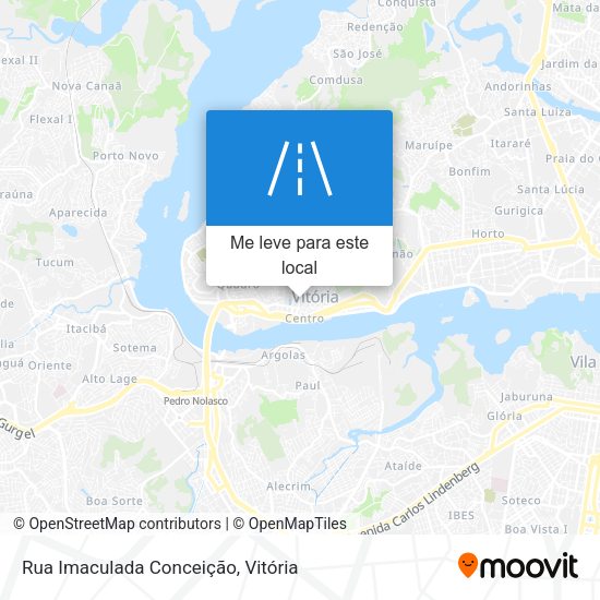 Rua Imaculada Conceição mapa