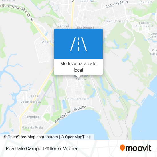 Rua Italo Campo D'Allorto mapa