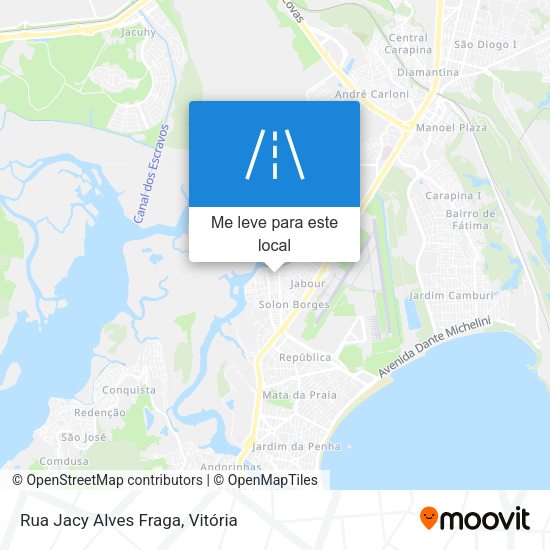 Rua Jacy Alves Fraga mapa