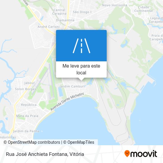 Rua José Anchieta Fontana mapa